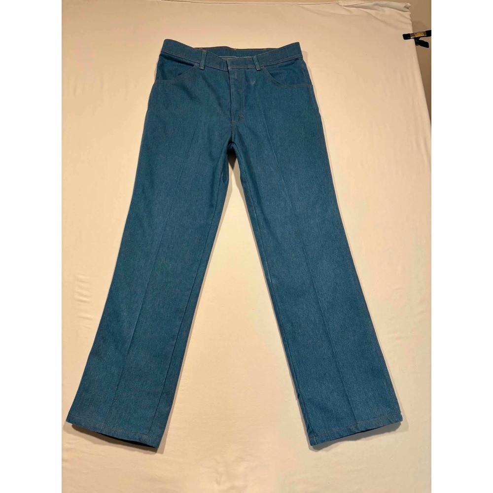 Wrangler Regular Fit Blue Denim Jeans Mens 36x32 85498LB Cowboy Cut Workwear